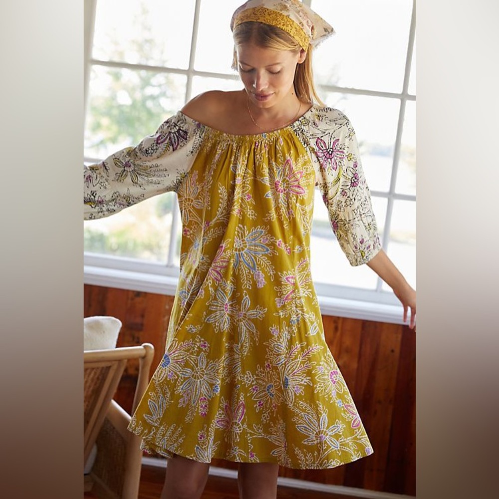 NWT Daily Practice by Anthropologie Mollie Tunic Dress 💛💚